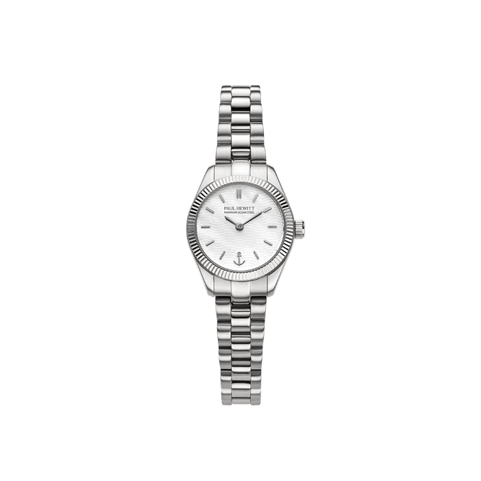 Paul Hewitt Petit Soleil Round Watch Silver Woman's White |PH-W-1181