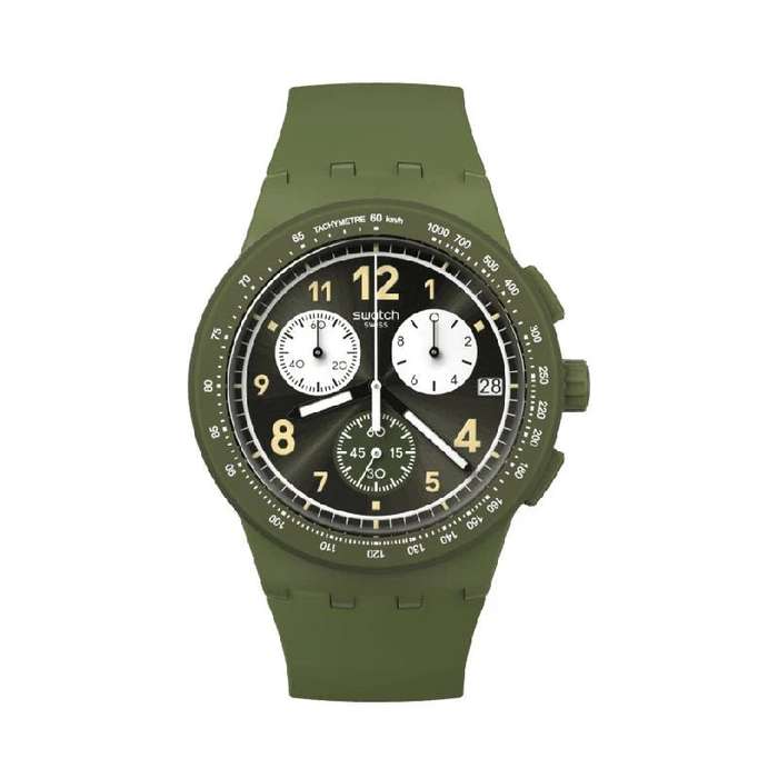 Swatch NOTHING BASIC ABOUT GREEN Men's Watch | SUSG406