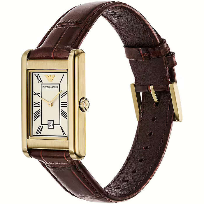 Emporio Armani Two-Hand Date, Gold-Tone Stainless Steel Men's Watch | AR11665