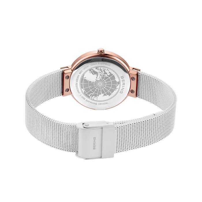 Bering Classic Polished/Brushed Rose Gold Woman's Watch | 14531-266