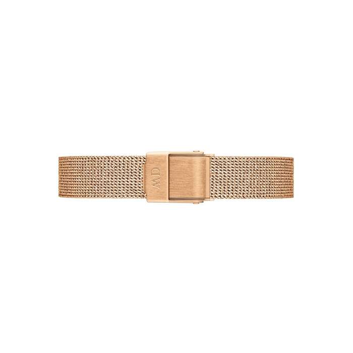 Daniel Wellington Quadro Pressed Mesh Rose Gold White Women's Watch | DW00100431