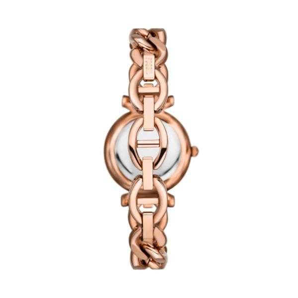 Fossil Carlie Three-Hand Rose Gold-Tone Stainless Steel Woman's Watch | ES5330