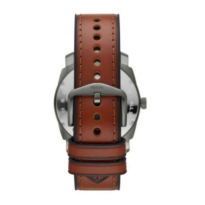 Fossil Machine Three-Hand Date Brown Leather Men's Watch | FS5900