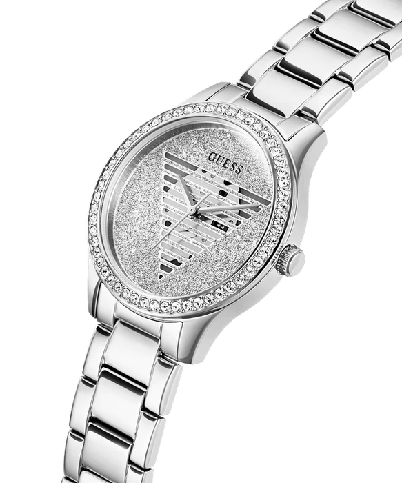 GUESS Silver Tone Analog Woman's Watch | GW0605L1