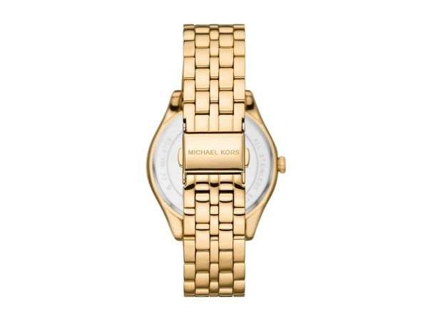 Michael Kors Harlowe Three-Hand Gold-Tone Stainless Steel Woman's Watch | MK4709