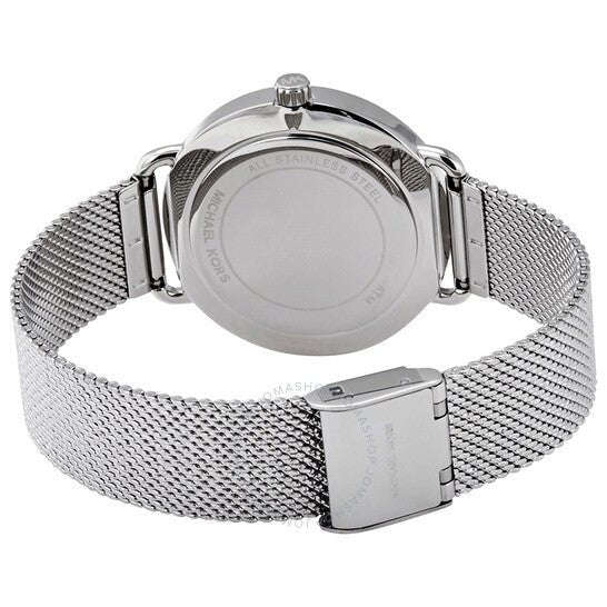 Michael Kors Portia Silver Round Stainless Steel Women's Watch | MK3843