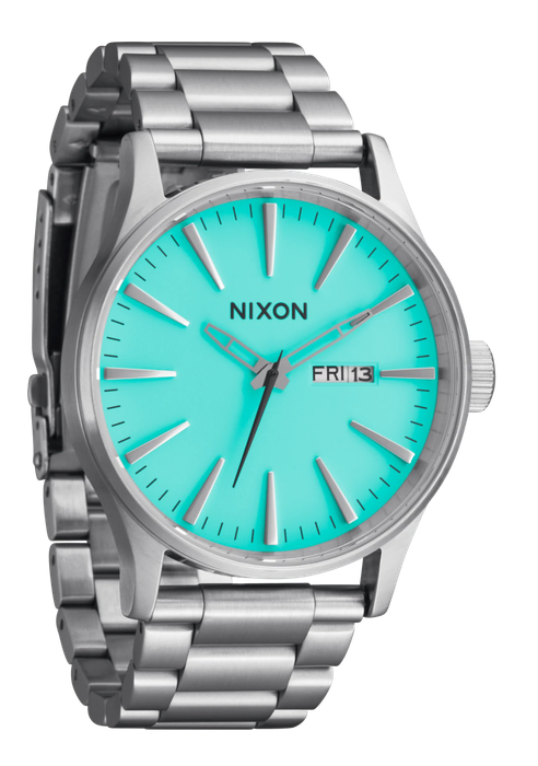 Nixon Sentry Stainless Steel Turquoise Dial Unisex Watch | A3562084-00