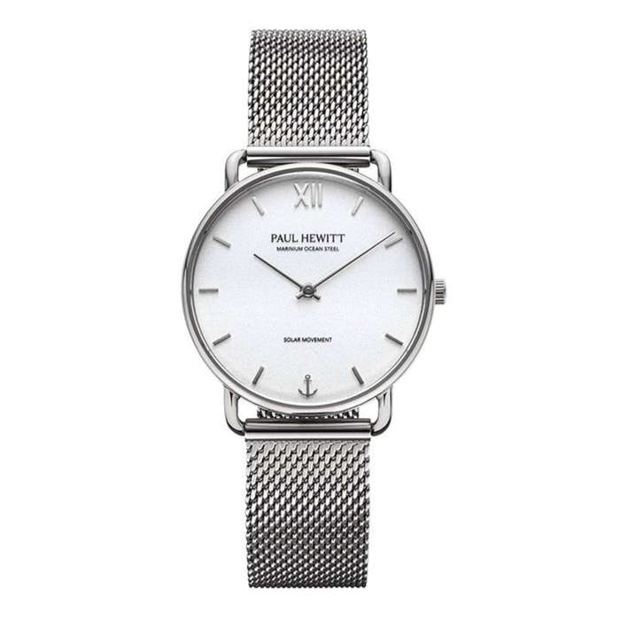 Paul Hewitt Sailor Silver White Mesh Women's Watch | PH-W-0318
