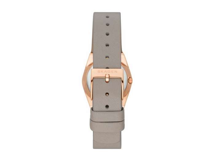 Skagen Grenen Lille Solar-Powered Greystone Leather  WOmen's Watch | SKW3079