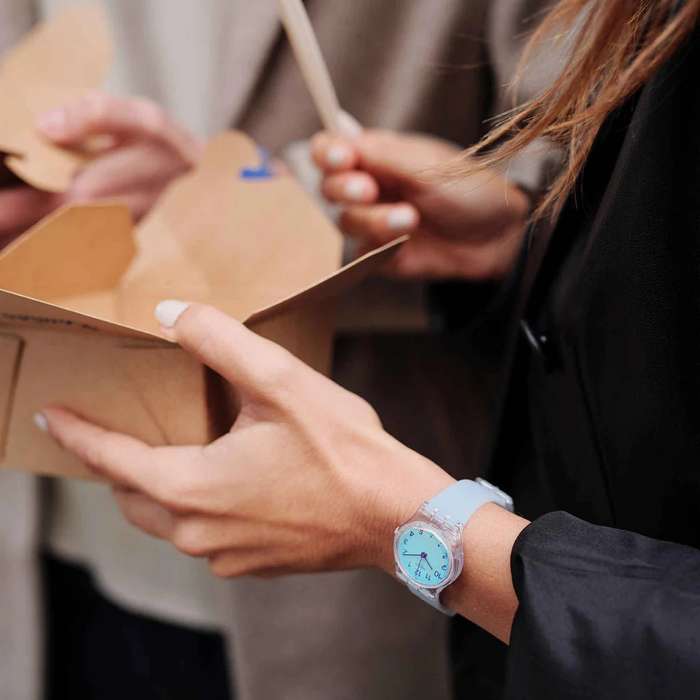 Swatch Casual Blue Unisex Watch | LK396