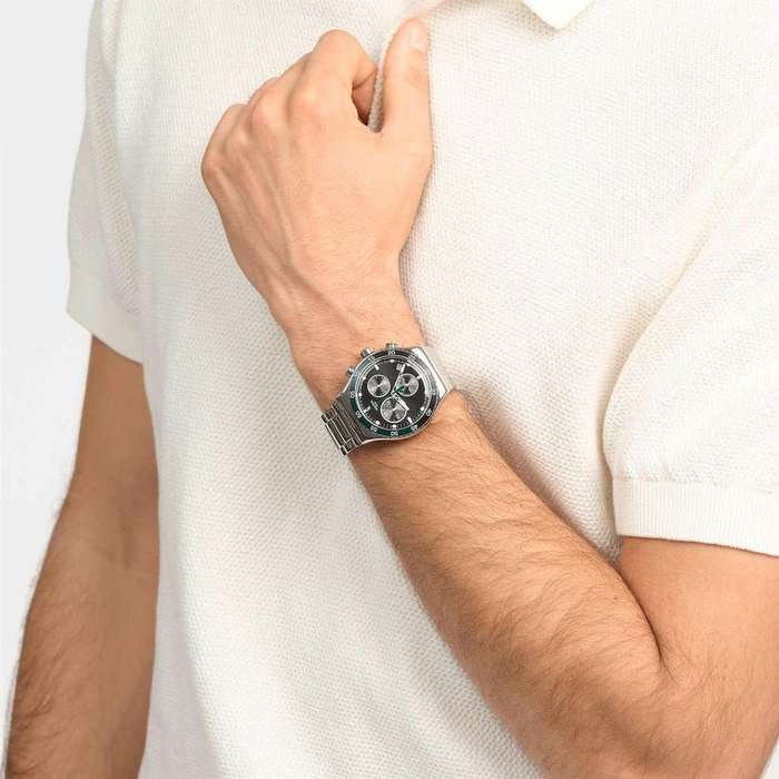 Swatch DARK GREEN IRONY Watch YVS506G