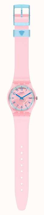 Swatch PINK PAY! Pink Semi-Transparent Strap Unisex Watch | SVHP100-5300
