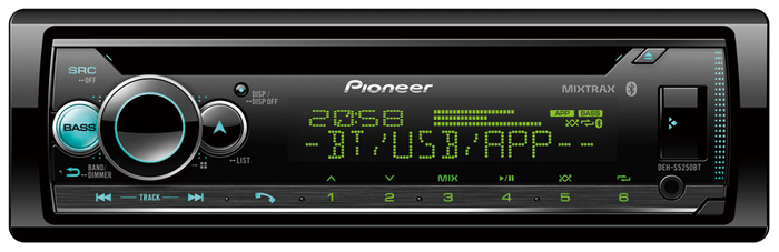 Pioneer DEH-S5250BT BLUETOOTH/CD/USB Single Din Radio