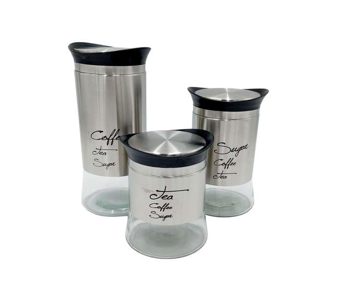 3 pc Jar set - Silver