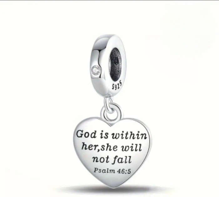 God is Within Her Charm - Compatible with Pandora Bracelets