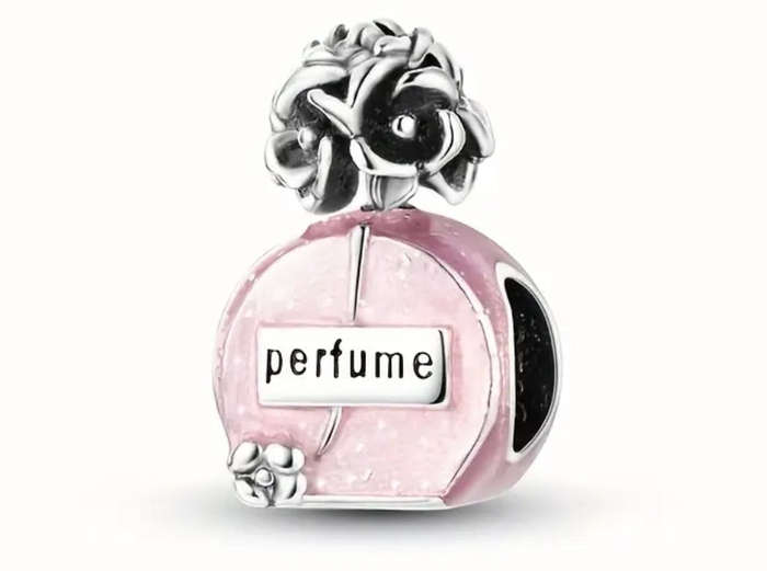Pink Perfume Charm - Compatible with Pandora Bracelets