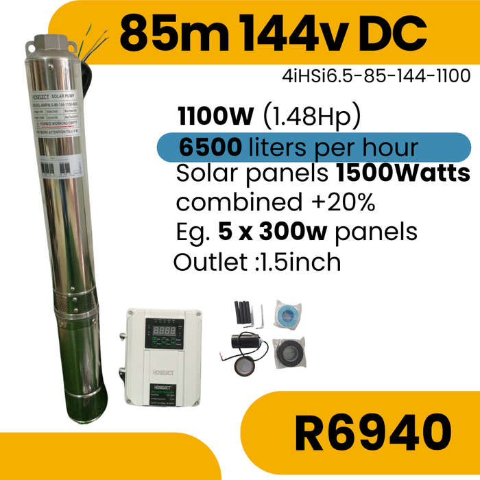 85m 144V DC Solar Borehole Pump