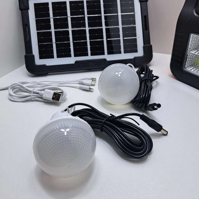 Portable Solar Kit With 2 Bulbs