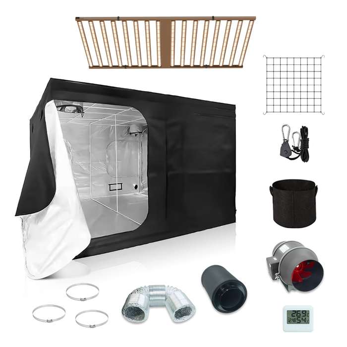 !  8! 1600W led grow light with 300x300x200cm Gro...