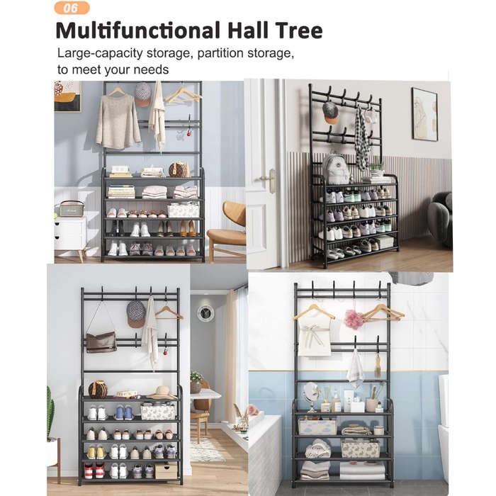 Nudekor - 5 Tier Heavy Duty Multipurose Storage Rack