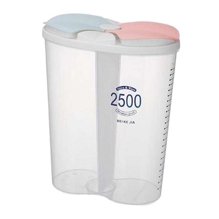 Refrigerator Miscellaneous Grains Transparent Airtight Jar Kitchen Bean Food Grade Storage Tank Divi