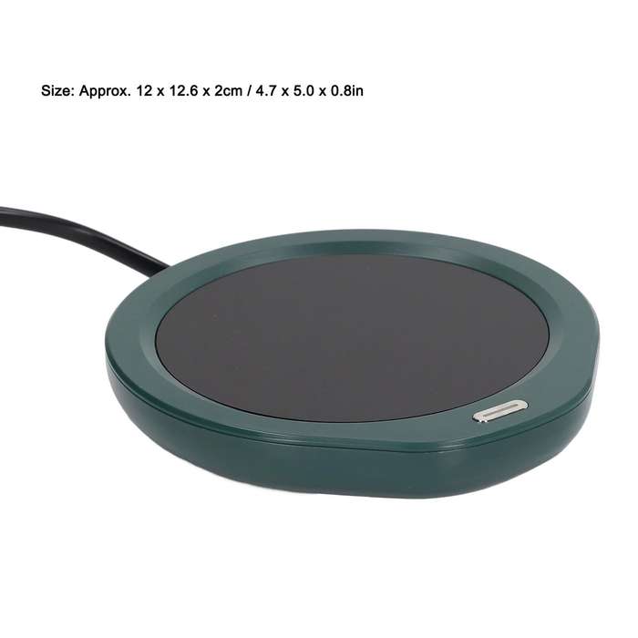 Rechargeable Mug Warmer, Power Saving Coffee Mug Warmer ABS Material EU Plug 220V Automatic Power Of