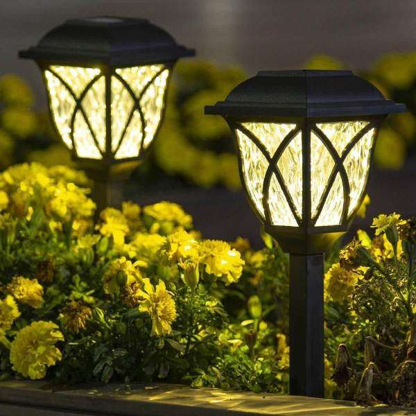 2 Pcs SOLAR POWERED OUTDOOR LED LIGHT