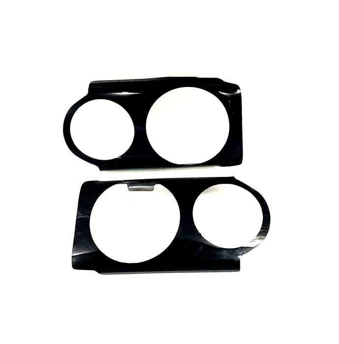Golf 1  Gloss Black Headlight shields
