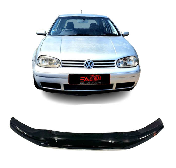 Golf 4 Gloss Black bonnet guard