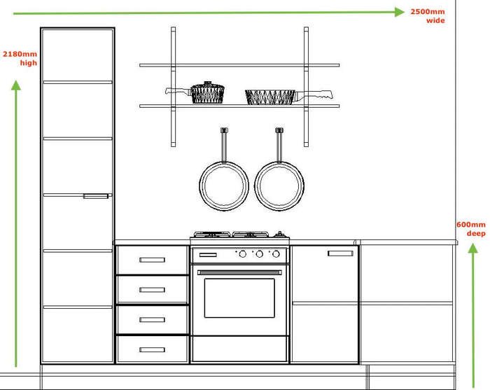 Modern Corner Tia Starter Kitchen