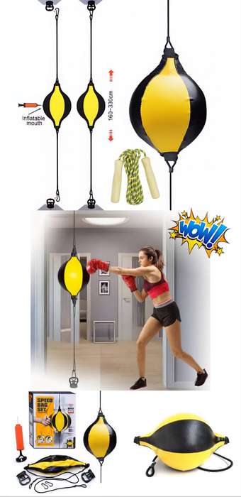Kids Boxing Training Set - Speed Bag & Skipping Rope