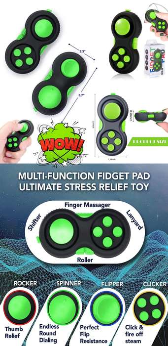 Fidget Toy - Game Controller Style Fidget Pad