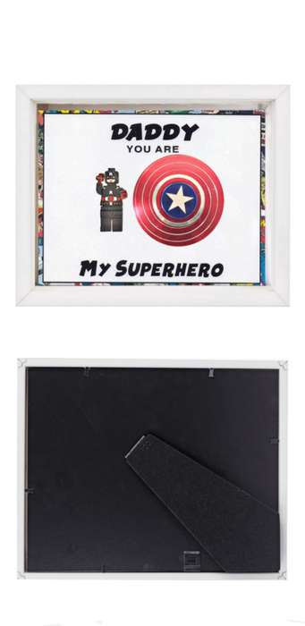 Captain America with Aluminium Shield - Father Day Box Frame Gift