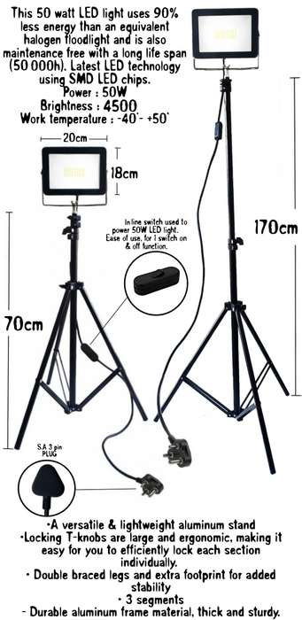 Video / Photo & Continuous Lighting LED Tripod Light