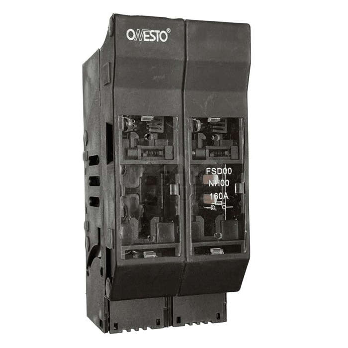 Battery Disconnect ONESTO FSD00-160-2 2 Pole Fuse Switch Disconnector
