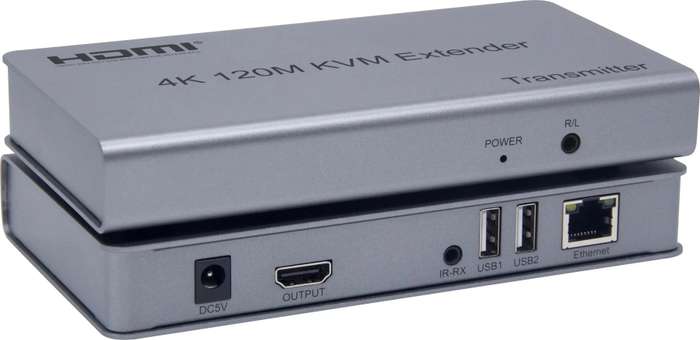 4K 120M HDMI KVM extender over IP,with IR,USB