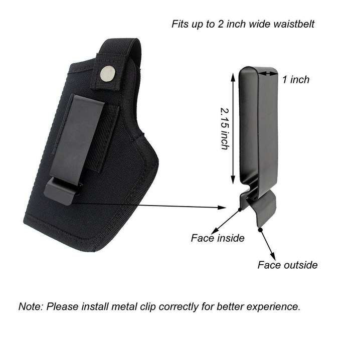 UNBRANDED JD-16 HOLSTER-AMBIDEXTROUS IWB NYLON