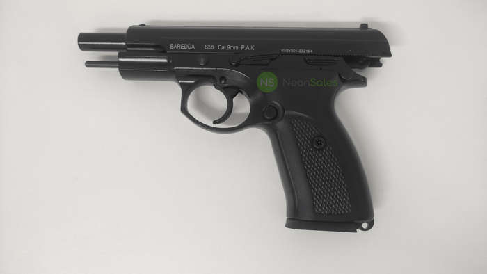 BAREDDA S56 BLACK BLANK/PEPPER GUN COMBO + 10 BLANKS & HOLSTER
