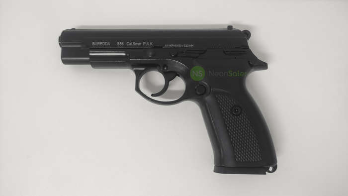 BAREDDA S56 BLACK BLANK/PEPPER GUN COMBO + 10 BLANKS & HOLSTER