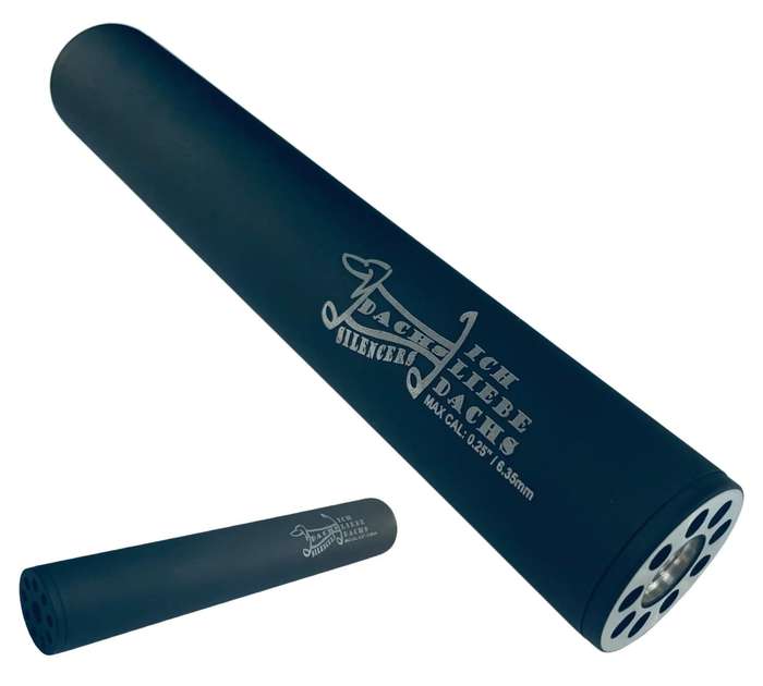 DACHS AIR RIFLE SILENCER .177 - .25 CAL (1/2" UNF)