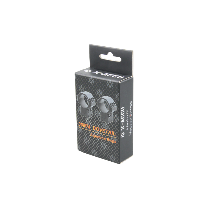 VECTOR OPTICS DOVETAIL RINGS 30MM 40MOA