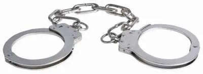 FOOTCUFFS W/ WALKING CHAIN, NICKEL