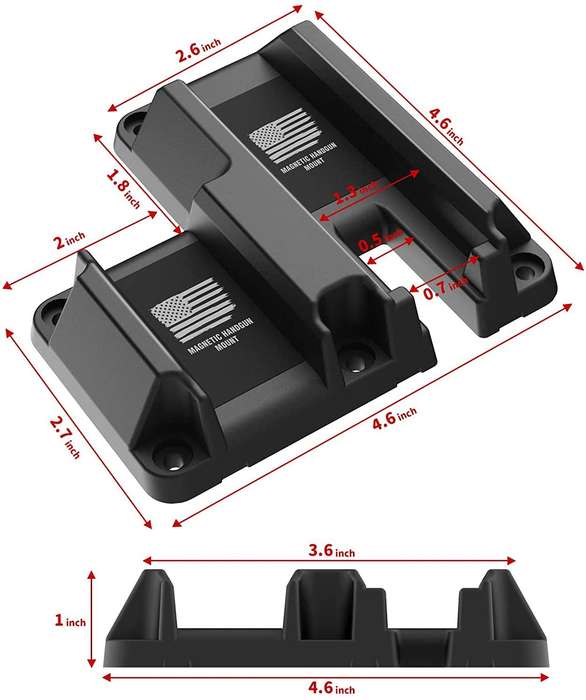 MAGNETIC PISTOL RETAINER /  PUSH-N-COCK BRACKET