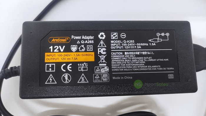 ANDOWL AC-DC POWER ADAPTER 12V/7.5A (90W) - Q-A265
