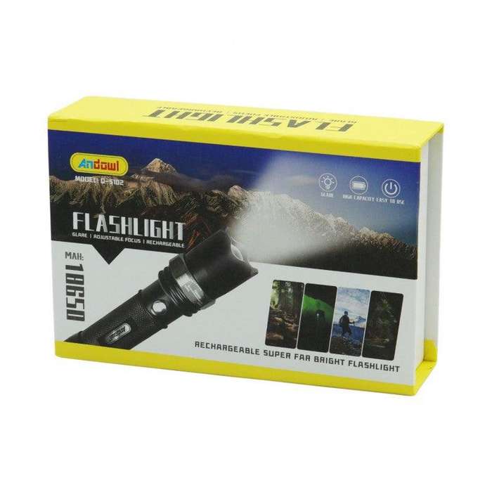 ANDOWL RECHARGEABLE AJUSTABLE FLASHLIGHT Q-5102