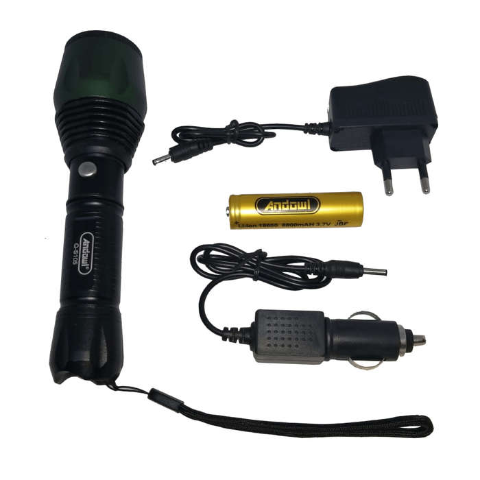 ANDOWL RECHARGEABLE ULTRA BRIGHT TORCH Q-5105