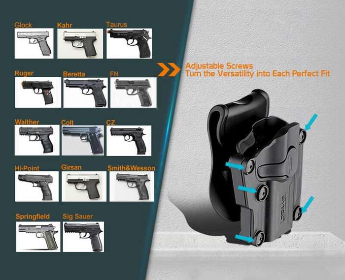 CYTAC MEGA FIT RIGHT HAND UNIVERSAL HOLSTER