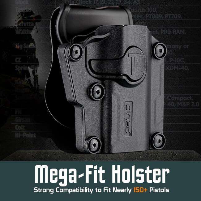 CYTAC MEGA FIT RIGHT HAND UNIVERSAL HOLSTER