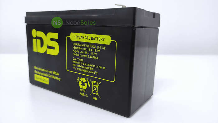 IDS 12V 8AH RECHARGEABLE GEL BATTERY