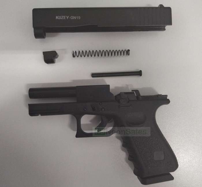 KUZEY GN19 BLANK GUN - BLACK